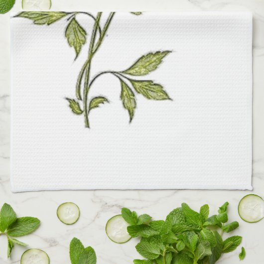 Vintage Kerstmis Poinsettia Theedoek (Gevouwen)