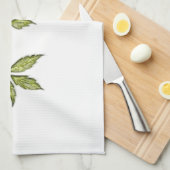 Vintage Kerstmis Poinsettia Theedoek (Quarter Fold)