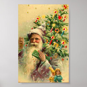 Vintage Kerstmis Poster