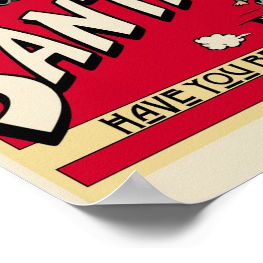 Vintage Kerstmis Poster (Hoek)