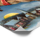 Vintage Kerstmis Poster (Hoek)