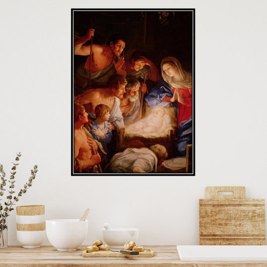 Vintage: Kerstmis - Poster (Keuken)