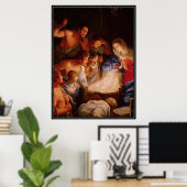 Vintage: Kerstmis - Poster (Thuiskantoor)