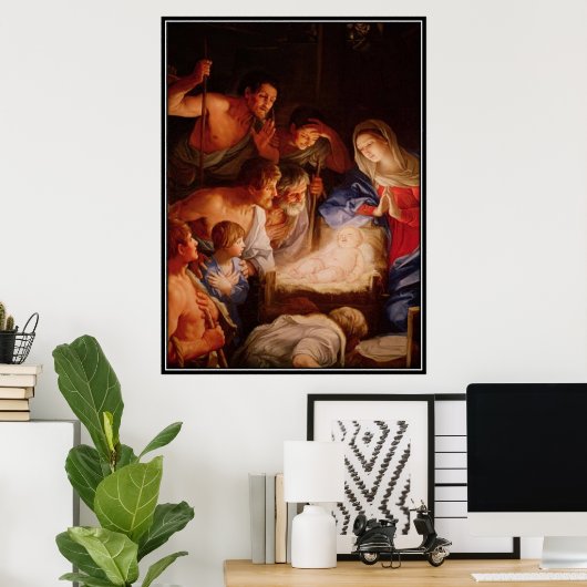 Vintage: Kerstmis - Poster (Thuiskantoor)