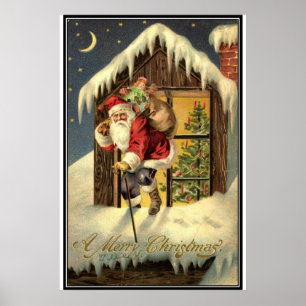 Vintage: Kerstmis - Poster