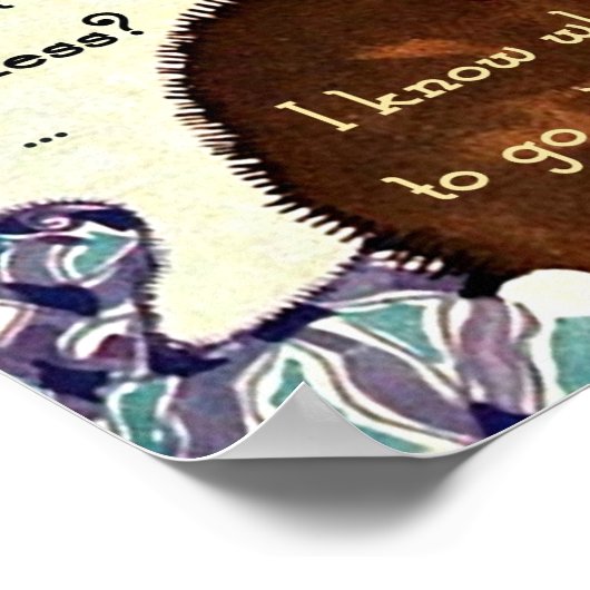 Vintage Kerstmis Poster (Hoek)