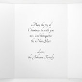 Vintage Kerstmis, religieuze nationaliteit met Bab Drieluik Wenskaart (Binnenkant midden)