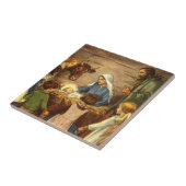 Vintage Kerstmis, religieuze nationaliteit met Bab Tegeltje (Zijkant)