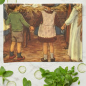 Vintage Kerstmis, religieuze nationaliteit met Bab Theedoek (Gevouwen)