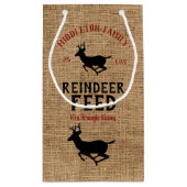 Vintage Kerstmis - rendiervoer Klein Cadeauzakje (Achterkant)