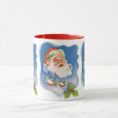 Vintage Kerstmis, Retro Jolly Santa Claus Mok (Midden)