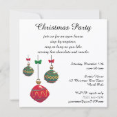 Vintage Kerstmis, Retro Santa Claus Uitnodiging (Achterkant)