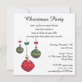 Vintage Kerstmis, Retro Santa Claus Uitnodiging (Achterkant)