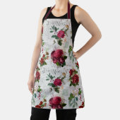 Vintage Kerstmis Roos Joyeux Noel Ephemera Schort (Insitu)