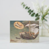 Vintage Kerstmis Saint Nicholas Fine Art Feestdagenkaart (Staand voorkant)