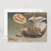 Vintage Kerstmis Saint Nicholas Fine Art Feestdagenkaart (Voorkant / Achterkant)