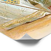 Vintage Kerstmis Saint Nicholas Poster (Hoek)