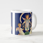 Vintage Kerstmis, Scandinavische Santa Lucia Angel Grote Koffiekop (Voorkant rechts)