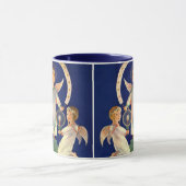 Vintage Kerstmis, Scandinavische Santa Lucia Angel Mok (Midden)