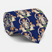 Vintage Kerstmis, Scandinavische Santa Lucia Angel Stropdas (Opgerold)