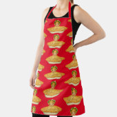 Vintage Kerstmis Schort (Insitu)