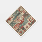 Vintage Kerstmis Servet (Hoek)