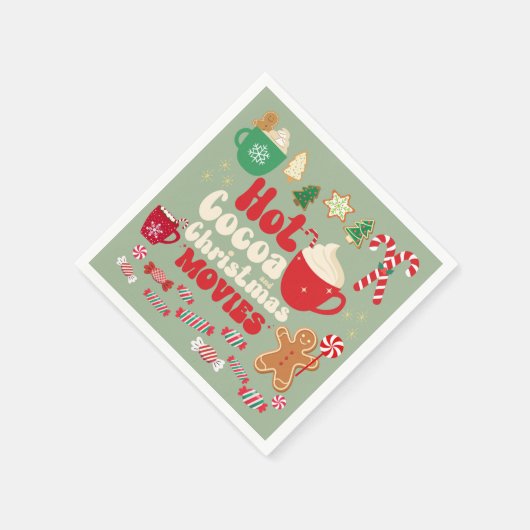 Vintage Kerstmis Servet (Hoek)