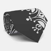 Vintage Kerstmis, Snowflakes Blizzard Pattern Stropdas (Opgerold)