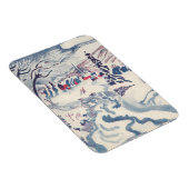 Vintage Kerstmis, Snowscape met Winter Village Magneet (Rechterzijde)