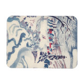 Vintage Kerstmis, Snowscape met Winter Village Magneet (Horizontaal)