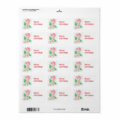 Vintage Kerstmis stoppen Etiket (Full Sheet)