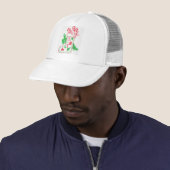 Vintage Kerstmis stoppen Trucker Pet (In situ)