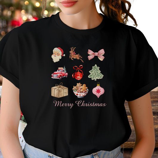 Vintage Kerstmis T-shirt