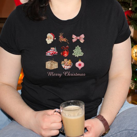 Vintage Kerstmis T-shirt