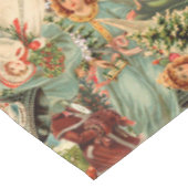 Vintage kerstmis Tablecloth Tafelkleed (Gekanteld)