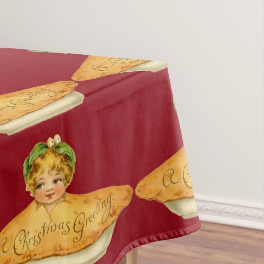 Vintage Kerstmis Tafelkleed (Voorbeeld)