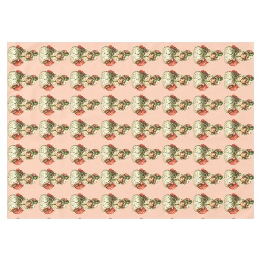 Vintage Kerstmis Tafelkleed (Voorkant (Horizontaal))