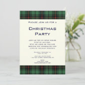 Vintage Kerstmis, Tartan, Davidson Modern Patroon Kaart (Staand voorkant)