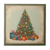 Vintage Kerstmis Tegeltje (Voorkant)