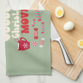 Vintage Kerstmis Theedoek (Quarter Fold)