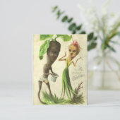 Vintage Kerstmis Tuin Liefde Feestdagenkaart (Staand voorkant)