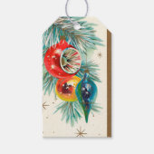 Vintage Kerstmis Vakantie gloeilamp partij voeg na Cadeaulabel (Voorkant)