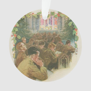 Vintage Kerstmis van de Oorlog van de Wereld Ornament