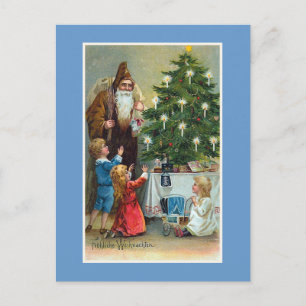 Vintage Kerstmis van "Frohliche Weihnachten" Feestdagenkaart