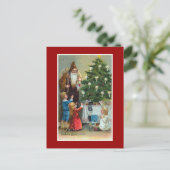 Vintage Kerstmis van Weihnachten van Frohliche Feestdagenkaart (Staand voorkant)