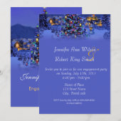 Vintage Kerstmis, verloffeest Kaart (Voorkant / Achterkant)