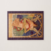 Vintage Kerstmis, Victoriaans Angel Reading Bijbel Legpuzzel (Horizontaal)