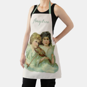 Vintage Kerstmis, Victoriaans Angels Music Violin Schort