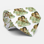 Vintage Kerstmis, Victoriaans Angels Music Violin Stropdas (Opgerold)