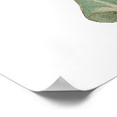 Vintage Kerstmis, Victoriaans engel met boom Poster (Hoek)